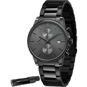 Stylish Stainless Steel Chronograph Watches for Men with a Hefty, Solid-Build Feel  Waterproof Quartz Mens Watches with Auto Date & Second Subdials, Valentines Day Gifts for Him, Boyfriend, Husband, Dad