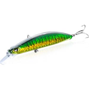 OSP Salt and Freshwater Lure Colletions - Stripers, GT, Large Mouth bass, Smallies, Pike, Musky, Top Water Popper, Jerk Baits, Twitch Baits, Bionic 3D Eyes with VMC Hook (B1-4.7",0.74oz)