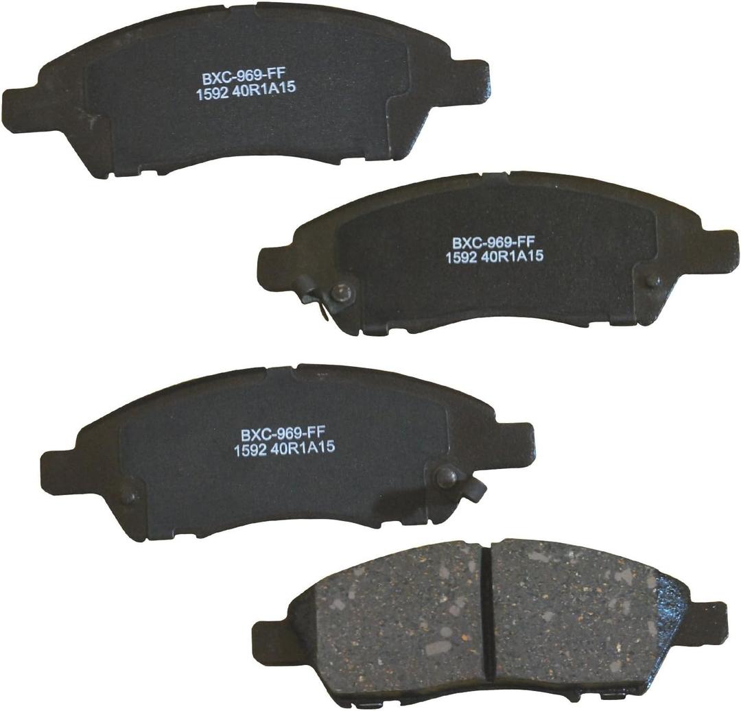Bendix Premium SBC1592 Ceramic Front Brake Pads for Nissan March 2020-2015, Micra 2019-2015, Note 2019-2014, V-Drive 2020, Versa 2019-2012, Versa Note 2019-2014