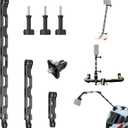 3-in-1 Aluminum Extension Arms for GoPro Hero 13/12/11/10/9/8/7, Universal Extension Bar for Insta360 X5/X4/X3/ONE RS and DJI Action Cameras with Thumb Screws and 1/4 Adapter
