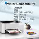 932XL 933XL Ink Cartridges Combo Pack Replacement for HP 932XL/933 XL Ink Cartridge Compatible for HP OfficeJet 6100 6600 6700 7110 7510 7612 7610 Printers
