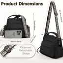 Nylon Crossbody Bags for Women, Lightweight Shoulder bag, Top Handle bag with 2 Adjustable Straps