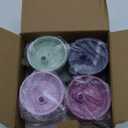 Pandaloo Mason Jar Toddler Cup - 8 oz Spill-Proof Glass Tumbler with Silicone Straw and Lid, Non-Slip Sleeve, BPA-Free Toddler Snack Cups - Perfect Smoothie Cups with Lids and Straws for Kids (Pack of 4, Blueberry/Sweet Sage/Deep Purple/lilac Rhapsody)