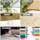 ColourTree 20' x 20' x 20' Beige Triangle TAPT20 Sun Shade Sail Canopy Mesh Fabric UV Block UPF50 - Commercial Heavy Duty - 190 GSM 