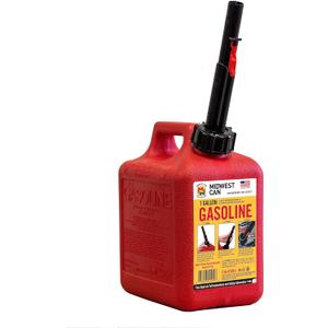 Quick-Flow Spout Midwest Can 1210 Auto Shut Off Gasoline Can - 1 Gallon