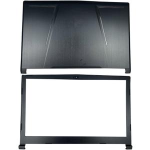 LCD Back Cover Top Lid Front Bezel,Size 15.6" Replacement for MSI GE63 Raider RGB 9SG 9SF 8RF 8SE MS-16P1 MS-16P3 MS-16P5 3076P5A213