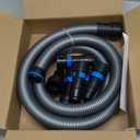 10FT Shop Vac Hose Power Tool Kit, 21/4" Dust Collector Hose Connection, 6 Expanded MultiBrand Vacuum Hose Adapters, for Home & Shop Vacuum System, for Shop Vacuums, Table Saw, Sander, and More