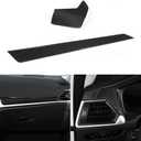 JSWAN Carbon Fiber Center Console Dashboard Panel Trim Cover for BMW 3 4 Series G20 G22 G21 G82 G42 330i 325i 430i 425i 225i M4 (LHD) Dashboard Lid Stripe Cover (2pcs Carbon Fiber)