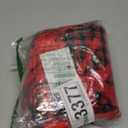 Korlon Small Christmas Gift Bags, 24 Pack Buffalo Plaid Christmas Drawstring Gifts Bags, Reusable Cotton Santa's Red and Black Xmas Holiday Cloth Gift Bag for Candy, Xmas Party, 7.68 x 5.9 Inch