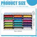Fuutreo 1 Pc Classroom Construction Paper Storage, Black White Composition 18 Slot Compartments Desktop Scrapbook Organizer for Letter/A4 File Sorter, 14.2" H x 28.1" W x 12.4" D for School Office