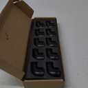 3/4" Black 90 Degree Pipe Fitting Elbow, Home TZH 3/4" NPT Male X NPT Female Elbow, Threaded Cast Black Malleable Iron for Steampunk Vintage Shelf Bracket DIY Plumbing Pipe Decor (10, Black 3/4")