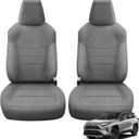 Rav4 Hybrid Seat Covers Fit for Toyota Hybrid RAV4 2019-2025 Front Seats, Heavy Duty Cationic Linen Seat Protector(Not Fit for SE$XSE Hybrid/Prime)