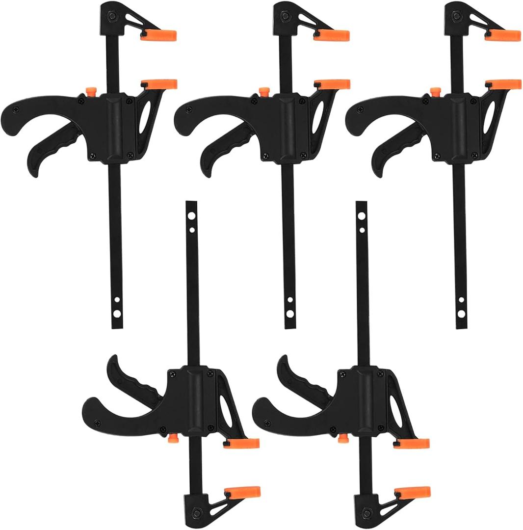 6 Inch Bar Clamps for Woodworking, 2 Pcs Trigger Quick Grip, Mini Clamps for Wood Gluing
