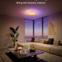 Govee Smart Ceiling Light 4300LM, RGBIC LED Ceiling Light Fixture Works with Matter, Flush Mount Light Fixture, DIY Colors, 2700K-6500K Dimmable for Bedroom, Living Room, 15 Inch, 1 Pack