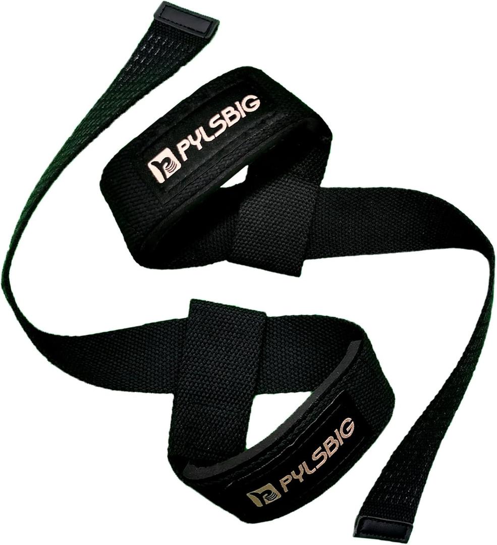 Lifting Straps, wrist straps for weightlifting, workout, Bodybuilding, Powerlifting & Deadlift -With 5mm Neoprene Pads & Anti-Slip Silicone -Extra Wrist Support for Weight lifting Men & Women