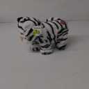 Walking Singing Electronic Tiger Electric Singing Tiger Plush Toy Fun Interactive Tiger Cute Plush Toys Tail Wagging Tiger Stuffed Animal Birthday Gifts for Kids,10" White