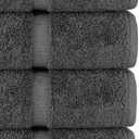 Chakir Turkish Linens | Hotel & Spa Quality 100% Cotton Luxury Turkish Towels | Soft & Absorbent (30x60 Inches Extra Large Bath Towels, Set of 4 - Dark Gray)
