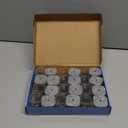 Ansible 24 Pcs Chair Leg Floor Protectors Square, Silicone Felt Furniture Leg Pads Caps Covers for Hardwood Floors (Fit:1-1/16" to 1-5/8") (Clear)