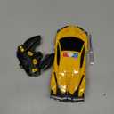 Transform Remote Control Car - Rc Cars, One-Button Transforming, 360 Rotation Drifting, 2.4ghz 1:18 Scale, Gift Kids Aged 4-6 Year Old Boys/Girls, Police Car Yellow