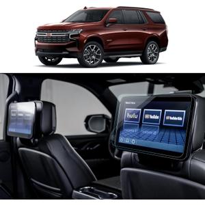 2PCS Matte Screen Protector for 2021-2023 Chevy Tahoe Suburban&GMC Yukon Denali 2021-2024 2025 Cadillac Escalade Accessories 12.6 Inch TV DVD Rear Seat Media Protector Tempered Glass