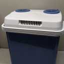 Ivation Electric Cooler & Warmer with Handle |27 Quart (25 L) Portable Thermoelectric Fridge For vehicles & Trucks| 110V AC Home Power Cord & 12V Car Adapter for Camping, Travel & Picnics