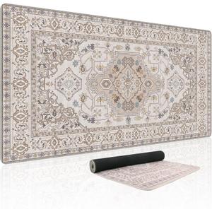 Baziabbo Desk Mat,XXL Extended Large Mouse Pad,Gaming Mousepad with Stitched Edge,Non-Slip Rubber Base Keyboard Desk Pad for Home Office Study Game