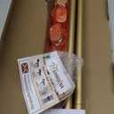 KAMANINA Curtain Rods No Drilling for Windows 32 to 86 Inches, 5/8 Inch Diameter Adjustable Drapery Pole with Adhesive Brackets, Gold