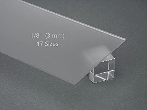 Frosted Acrylic Sheets, Cast Acrylic Plexiglass Sheets 24x32 Inch, 1/4" (6mm) Thick Multipurpose Plexiglass Panels for Privacy Panels, Signs, DIY Artwork, POP Displays, Crafts & Shelves