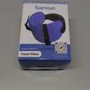 Travel Pillows for Airplanes, Airplane Pillow for Long Flight, Airplane Head Strap with Eye Mask for Sleep, Travel Neck Pillow for Car Road Trip, 360 Support Headrest, Stop Bobblehead, Black