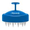 3 x Nizoral Hair Shampoo Brush with Soft Silicone Scalp Massager Brush Head, for All Hair Types, Deep Cleanses Scalp and Removes Dead Flaky Skin and Residue