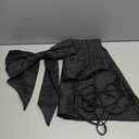 JUMISEE Embroidery Satin Homecoming Dress with Bow Modest Strapless Mini Dresses A Line Short Prom Dress Party Gown Black S