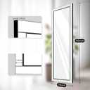 Syndra 65x24 Full Length Wall Mirror, Large Rectangle Mirrors with Reflect Frame, Wall Mounted/Hanging, Full Body Mirror for Bedroom, Living Room, Bathroom, Dressing Room & Gym Decor