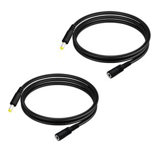 4.9ft DC Power Extension Cord 4.0 mm x 1.7 mm Male to Female 12V Extension Cord for Security Camera LED Strip Portable DVD Player 2pcs