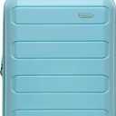 Traveler's Choice Pagosa Hardshell Expandable Luggage with Spinner Wheels, Baby Blue, 22-Inch Carry-on