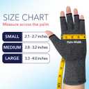 Doctor Developed Original Arthritis Compression Gloves for Women & Men - Fingerless Brace for Arthritis & Carpal Tunnel Support - Doctor-Developed - 1 Pair - Extra Grippy - Medium
