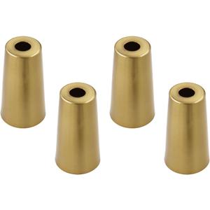 4PCS Metal Chair Leg Cap, TTZEZE Furniture Leg Bottom Covers Chair Feet Tips Round Floor Protector Caps Decorative Deluxe Hardware for Table Sofa Cabinet Dresser Closet Wardrobe Legs 25*33*H60