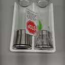 Home EC Premium Stainless Steel Sea Salt and Pepper Grinder Set of 2 - Adjustable Ceramic - Tall Glass Salt and Pepper Shakers - Kitchen Spice Mill W/Funnel & EBook