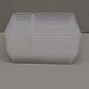 Lulltou 25 PCS Plastic Drawer Organizer Set, 4size Clear Bathroom and Vanity Desk Drawer Organizer Trays, NonSlip Versatile Storage Bins for Makeup Jewelry Office Kitchen Gadgets