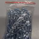Uxcell #8-32x1/2 Pan Head Phillips Machine Screws, 100pcs Zinc Plated Carbon Steel Cross Head Screws Fully Threaded Bolts