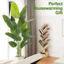 Lifelike Bird of Paradise Artificial Plant,6ft Faux Banana Leaf Tree with 13 Trunks - Perfect Indoor Silk Floor Plant for Home Decor in Living Room, Office, and Bedroom (Set of 2)