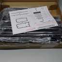 Shoe Rack 3 Tier Long Storage Organizer Wide Metal Shoe Shelf for Closet Entryway Black