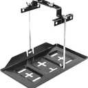 Car Battery Hold Down Tray Kit, Metal Corrosion-Resistant Storage Battery Holder with Adjustable Bracket Clamp, Automotive Tray Hold Down Kit, Universal for Vehicles (23cm/9.06inches)