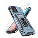 for Motorola Moto-G-Stylus-5G-2023 Case with [2Pcs] HD Screen Protector, [Military Grade Shockproof] & Slide Camera Cover, 360° Rotated Ring Kickstand Protective Cover, Light Blue