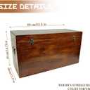 31.5" Storage Bench, Large Wooden Storage Chest,Oversized Storage Trunks,Multifunctional Entryway Organizer, Storage Bench Storage Furniture for entryways, Living Rooms, and Bedside Areas, 31.5" L x 11.8" W x 15.75" H