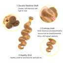 24 24 24 Inch Honey Blonde Bundles Human Hair Color 27 Body Wave Bundles Unprocessed Brazilian Virgin Hair Soft And Healthy