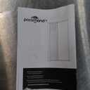 Paramondo Retractable Door Screen for Single Door, Free Stop Sliding Patio Doors - Durable White Aluminium Frames with Fiberglass Mesh - White, Size 38 9/16" Wide x 81 3/8" High