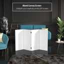 3 ft. Short Do It Yourself Canvas Folding Screen 4 Panel