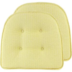 Non-Slip Chair Cushions, Assembled in USA, U-Shaped Skid-Proof Seat Pads for Dining Room, Kitchen, Office, 15"x16"