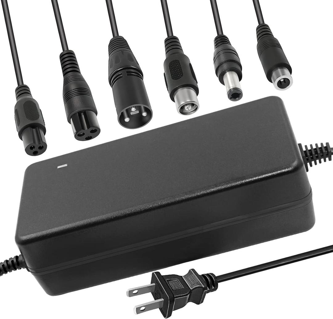 42V 2A Li-ion Battery Charger Multiple Plugs for Xiaomi M365 ES2/ES4/E22/ES1L Inline Connector 36V 10S