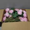 50 PCS Pink Roses Artificial Flowers, Fake Roses with Stem Realistic Silk Roses for DIY Wedding Bouquets Table Centerpieces Arrangements Baby Shower Birthday Home Decor Valentine's Day Gift for Her